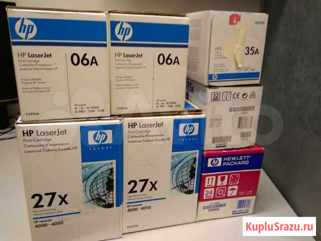 Продам оригинальные картриджи HP - новые и б/у Москва - изображение 1