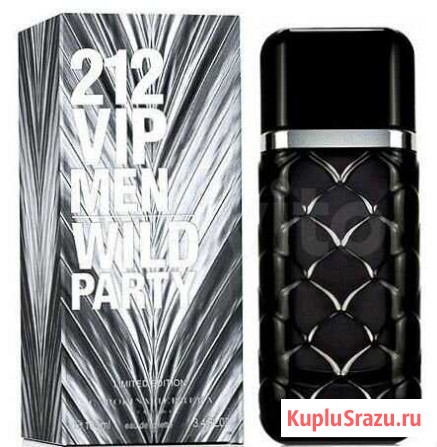 212 Vip Men Wild Party Carolina Herrera для мужчин Хабаровск - изображение 1
