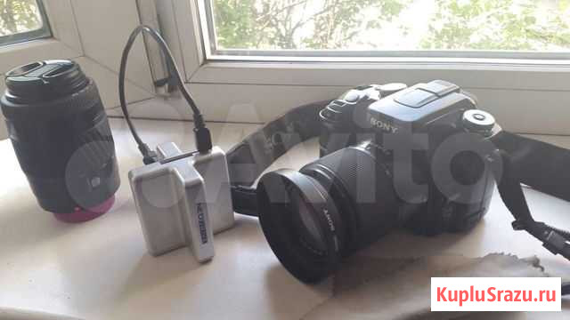 Фотоаппарат Sony A100 kit + телеобъектив minolta Санкт-Петербург - изображение 1