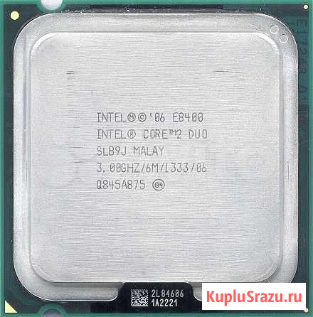 Процессор сокет 775 Intel Core2Duo E8400 3,00/6/13 Краснодар - изображение 1