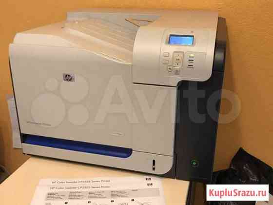 Принтер HP Color Laser CP3525dn Серов