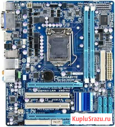 S1156 Gigabyte GA-H55M-D2H r1.3 с гарантией Барнаул - изображение 1