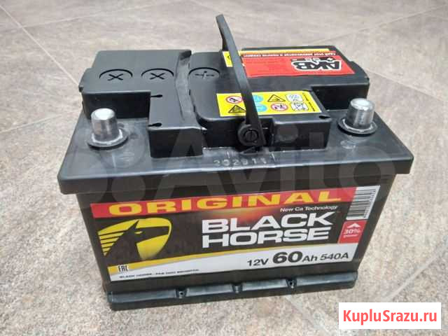 Аккумулятор бу Black Horse 60 64Ah гарантия 1 год Мурино - изображение 1