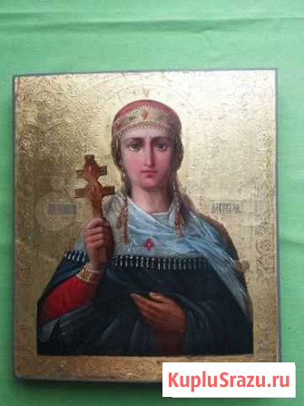 Икона Царица Александра.Золото.19век Москва - изображение 1