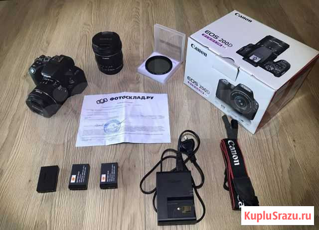 Canon 200D 18-55mm + canon 10-18mm+ND Краснодар - изображение 1