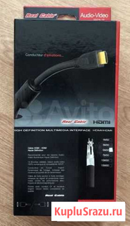 Hdmi-hdmi кабель Real Cable 5m Омск - изображение 1