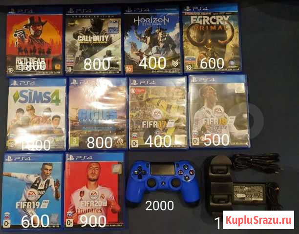 Диски/Геймпад/Зарядная станция для PS4/PS5 Киров - изображение 1