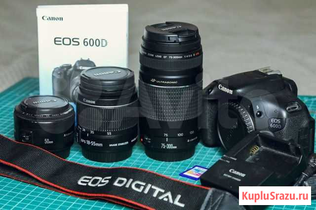 Зеркальный фотоаппарат canon 600d Тюмень - изображение 1