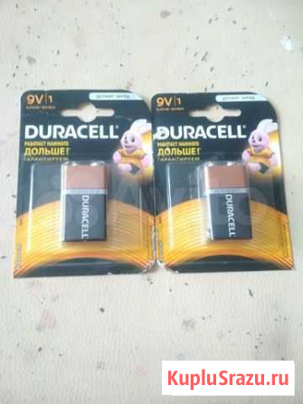 Батарейки щелочные Duracell 6LR61/Крона 9V Томск - изображение 1
