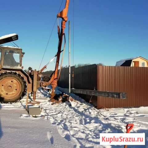 Бурение ям под сваи, опоры лэп, столбы ограждений Вологда - изображение 1