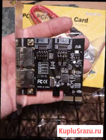 Контроллер pci x1 - SATA 3 Новосибирск - изображение 1