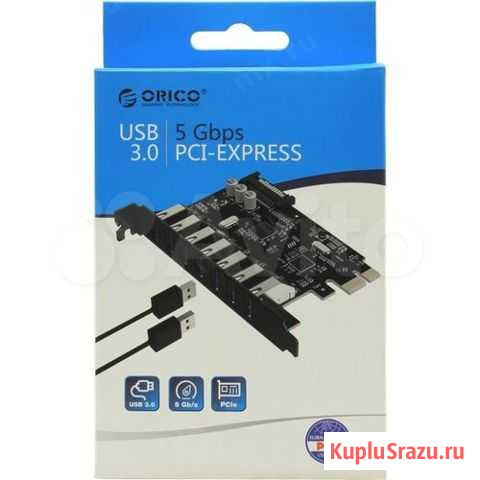 Скоростной PCI-E контроллер на 7 USB портов 3.0 Петропавловск-Камчатский - изображение 1