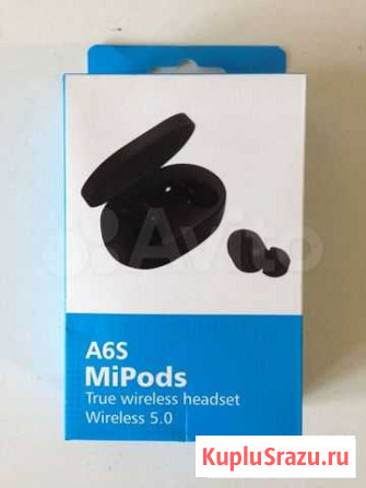 Беспроводные Bluetooth наушники A6s MiPods Кемерово - изображение 1