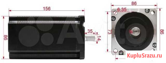 Шаговый двигатель Nema 34 12.5Nm 5,5A 156mm Сафоново - изображение 1