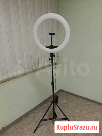 Кольцевая LED лампа 45 см. со штативом для селфи Выкса - изображение 1