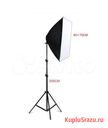 Новый софтбокс 50*70 + стойка 2м Краснодар - изображение 1