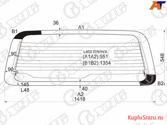 Стекло заднее mitsubishi L400 1994-2006 Великий Новгород - изображение 1