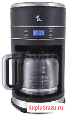 Кофеварка Kitfort кт-704-2 черная Москва - изображение 1