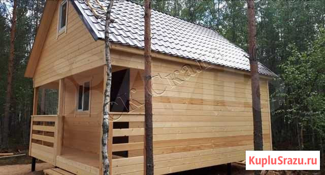 Каркасный дом с утеплением, кмд-24/100/150-ло Синявино - изображение 1