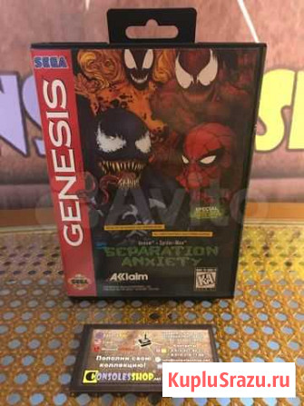 Venom - Spider-Man Separation Anxiety Sega Genesis Москва - изображение 1