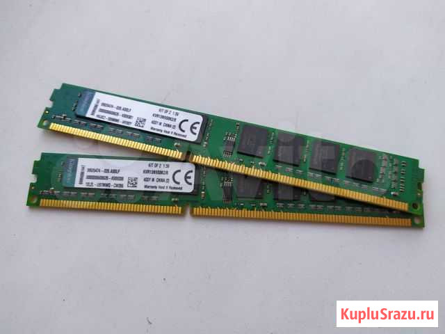 Оперативная память Kingston DDR3 8GB (4GBx2) Благовещенск - изображение 1