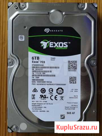 Seagate ST6000NM0095 Enterprise 6TB 7200 rpm SAS Тула - изображение 1