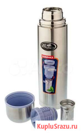 Термос biostal 1 Л, пробка С ситечком Челябинск - изображение 1
