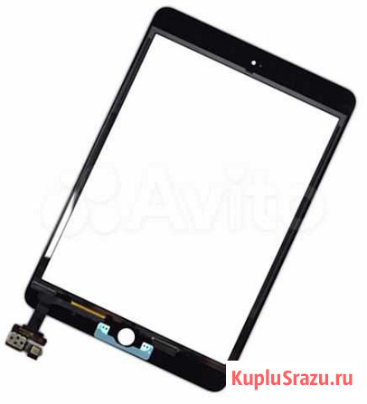 Стекло сенсорное iPad Mini 3 черное Уфа - изображение 1
