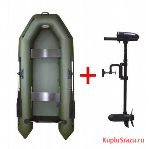Лодка пвх 250 с электромотором Краснодар - изображение 1