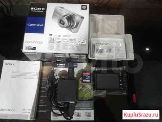 Sony Cyber-shot DSC-WX100 + карта 32Гб + чехол Альметьевск