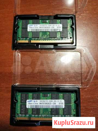 Оперативная память sodimm ddr2 1гбх2 Иркутск - изображение 1