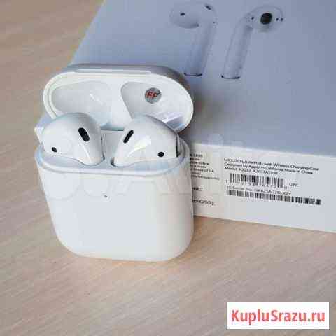 Airpods 2 Люкс копия Беспроводные наушники TWS блю Тюмень