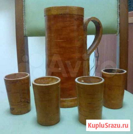 Пивной набор из коры дерева Мурманск - изображение 1