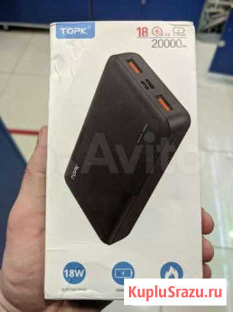 Пауэр банк Topk 20000mAh QC3.0 PD Новый Красноярск - изображение 1