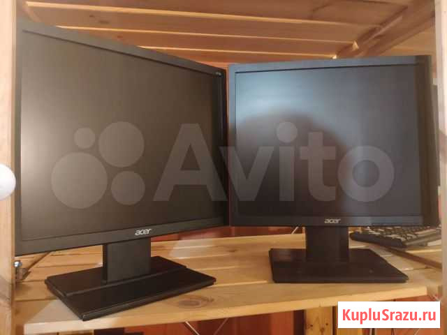 6 одинаковых ЖК мониторов 17 дюймов Acer v176L Санкт-Петербург - изображение 1