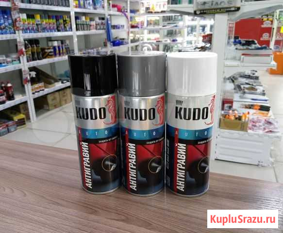 Антигравий, Kudo, 520 ml, Белый, Серый, Черный Новосибирск - изображение 1