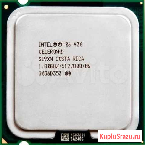 Процессор сокет 775 Intel Celeron (430) 1,8/512/80 Краснодар - изображение 1