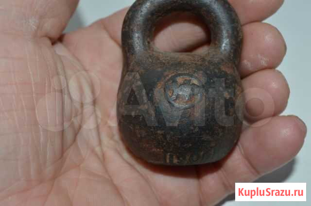 Гиря гирька 1 фунт царская Россия 1906 орёл Киров - изображение 1