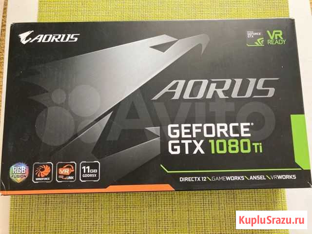 Видеокарта aorus GeForce GTX 1080 Ti Xtreme Editi Омск - изображение 1