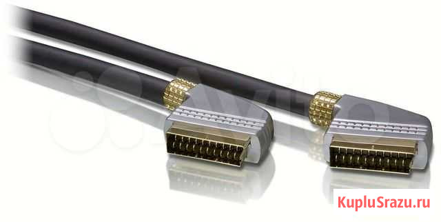 Кабель Scart-Scart 1.5м Philips (Разъемы:24k gold) Красногорск - изображение 1