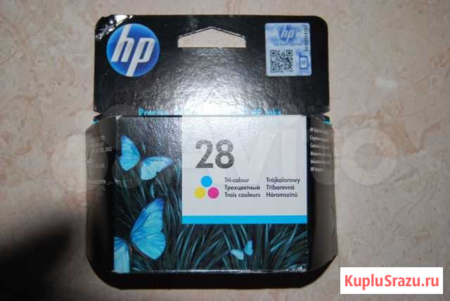 Картридж HP 28 (C8728A), цветной оригинальный Санкт-Петербург - изображение 1