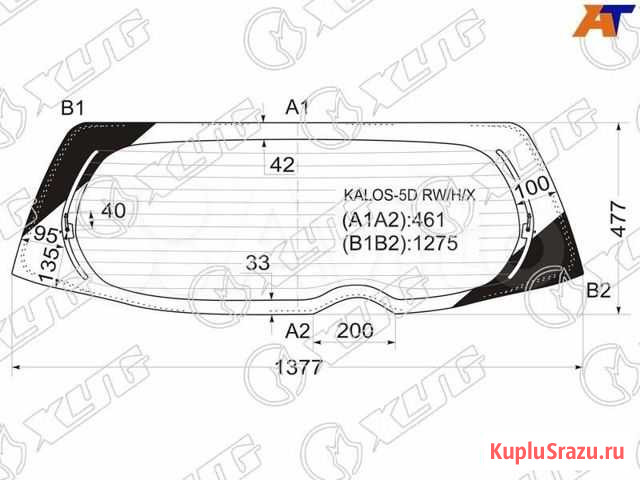 Стекло заднее chevrolet aveo 2002-2011 Великий Новгород - изображение 1