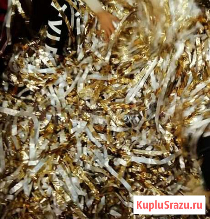 Фольга для домашнего шоу серебро золото, конфетти Калининград - изображение 1