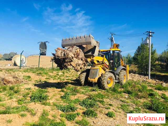 Услуги экскаватора - погрузчика Красноярск - изображение 1