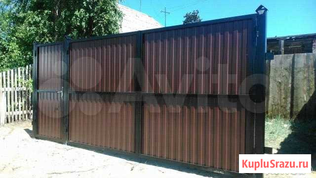 Ворота усадебные, Забор из профлиста Улан-Удэ - изображение 1