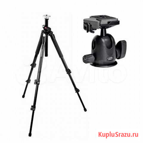 Штатив Manfrotto 190XB панорамная голова 486 Екатеринбург - изображение 1