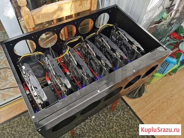 Майнинг ферма риг 6x rx580 8gb Люберцы - изображение 1