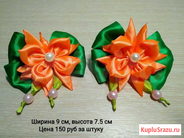 Бантики на волосы ручной работы Оленегорск - изображение 1