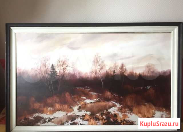 Картина К. Дружин «На закате дня Хабаровск - изображение 1
