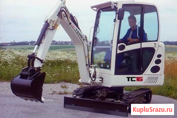 Аренда миниэкскаватора Terex TC-16 с гидромолотом Коммунар - изображение 1